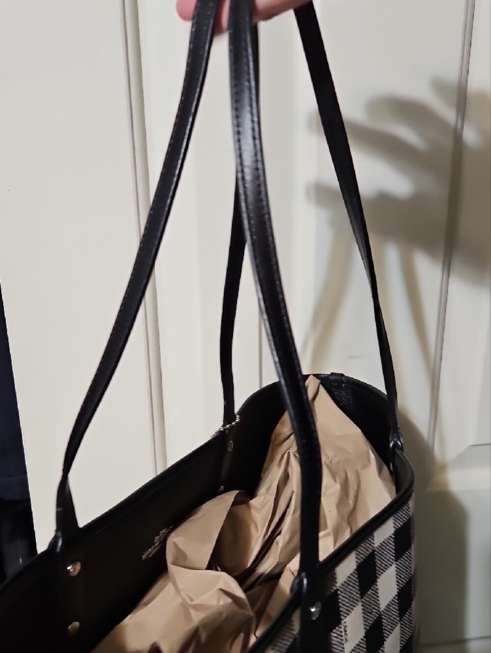 Coach EUC Plaid City Tote - Picture 4 of 9